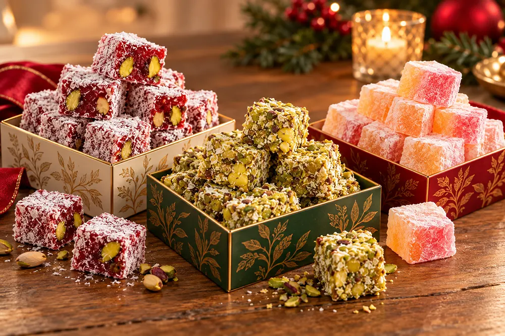 Turkish delight and baklava for Christmas